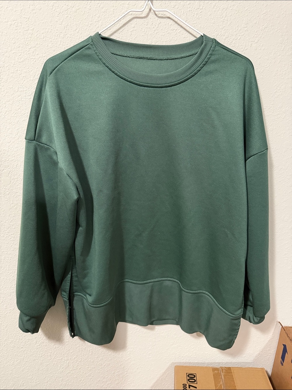 Everyday Crewneck Sweater with matching leggings in Dark Green
